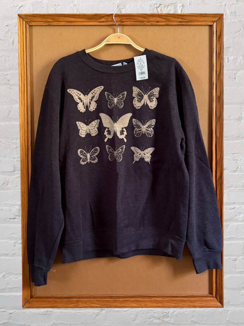 Kohls Mighty Fine Extra Large Butterfly Sweatshirt